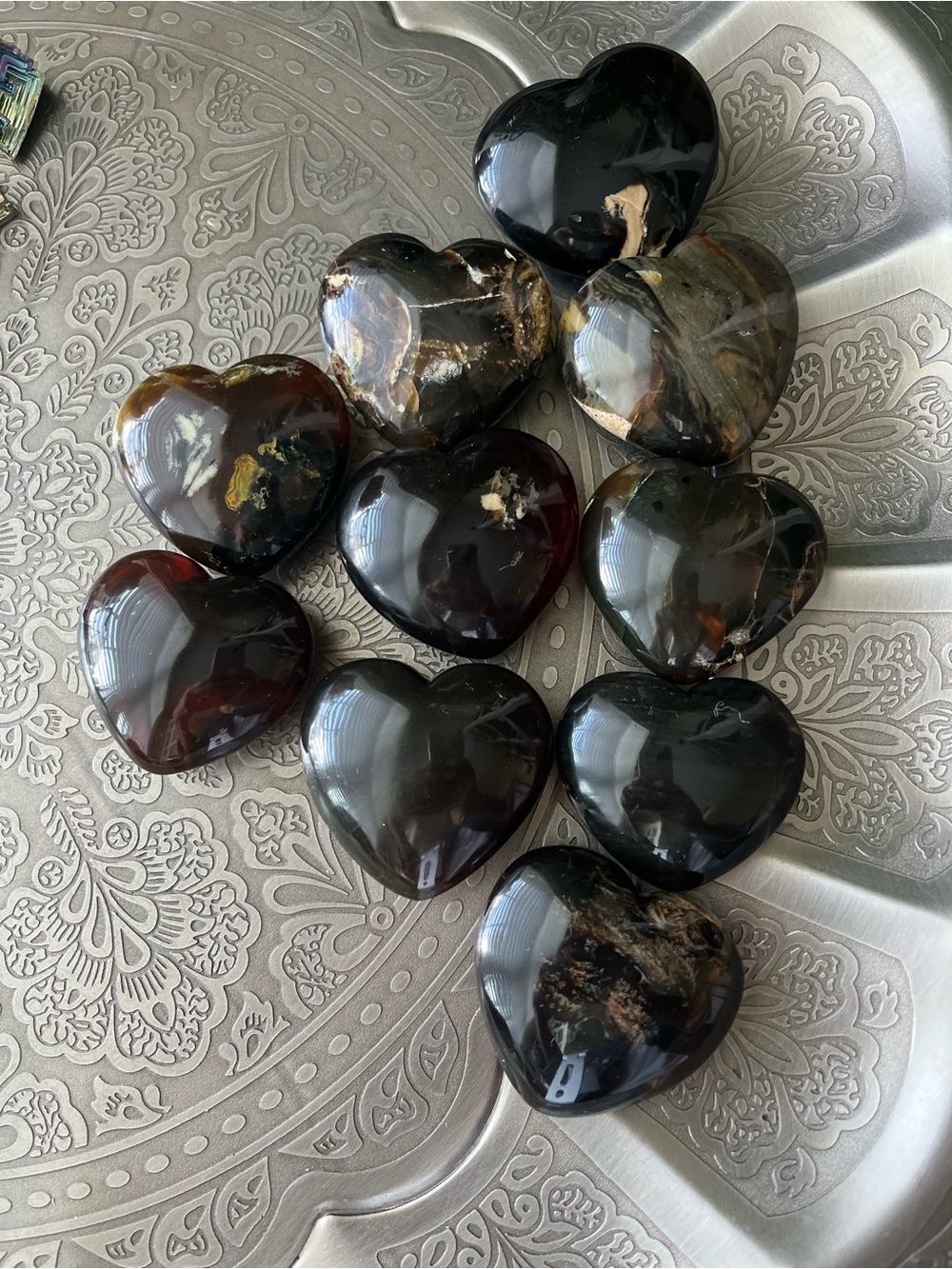 Zebra Amber Heart